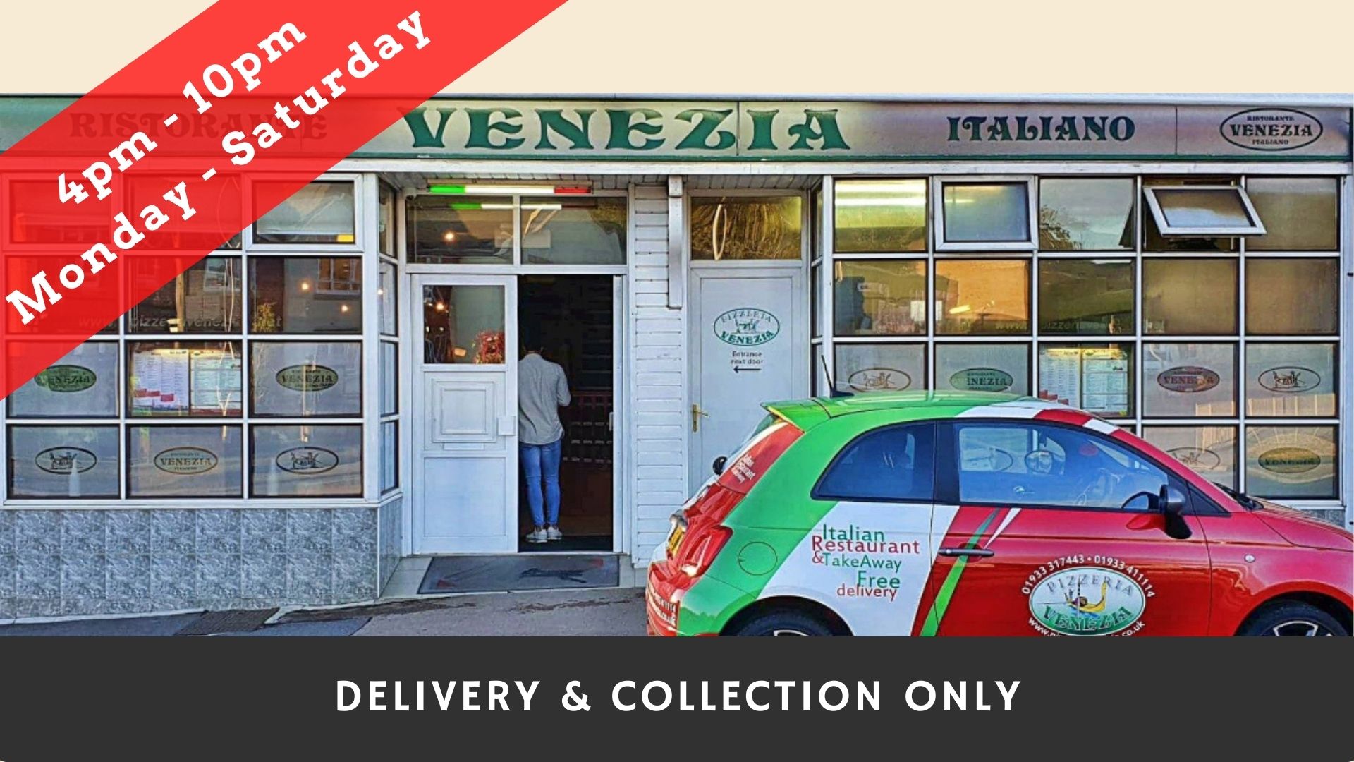 Italian Food Delivery and Collection Rushden Lockdown 2.0 - Pizzeria