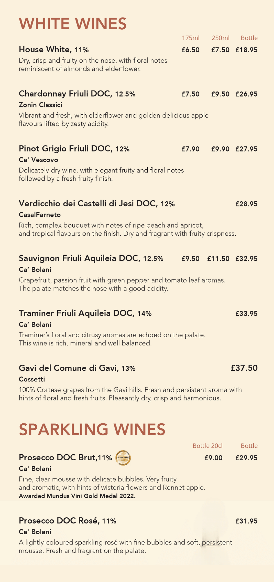 2025 Wine List Page 1 2025 Wine List Page 1 Featured Image
